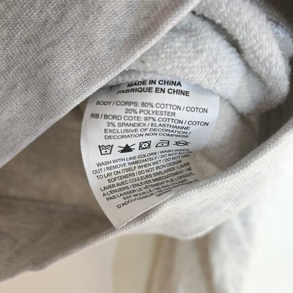 Nike NSW Heritage Crewneck Fleece Cropped Sweatshirt Size S - Picture 8 of 9